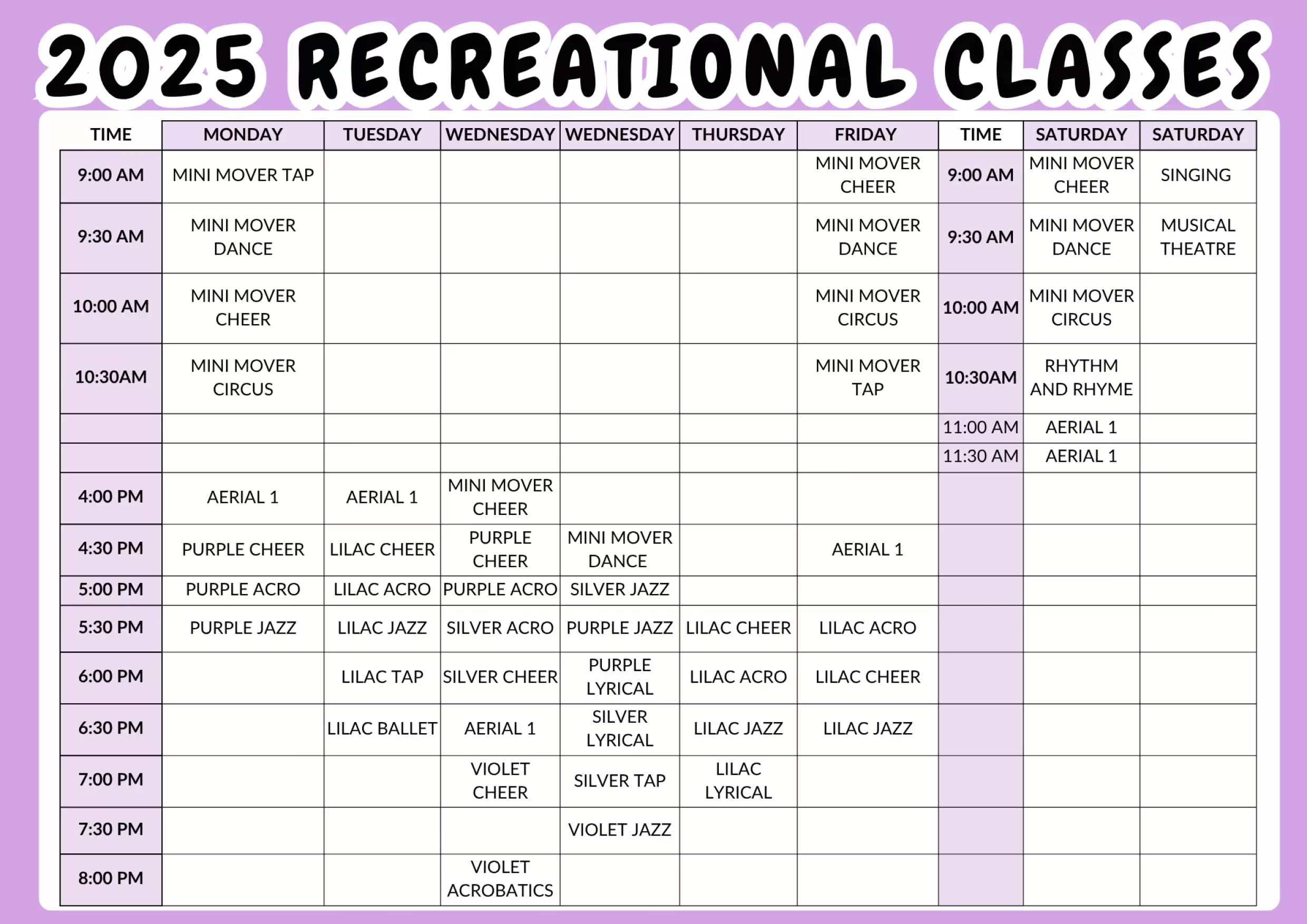 Classes